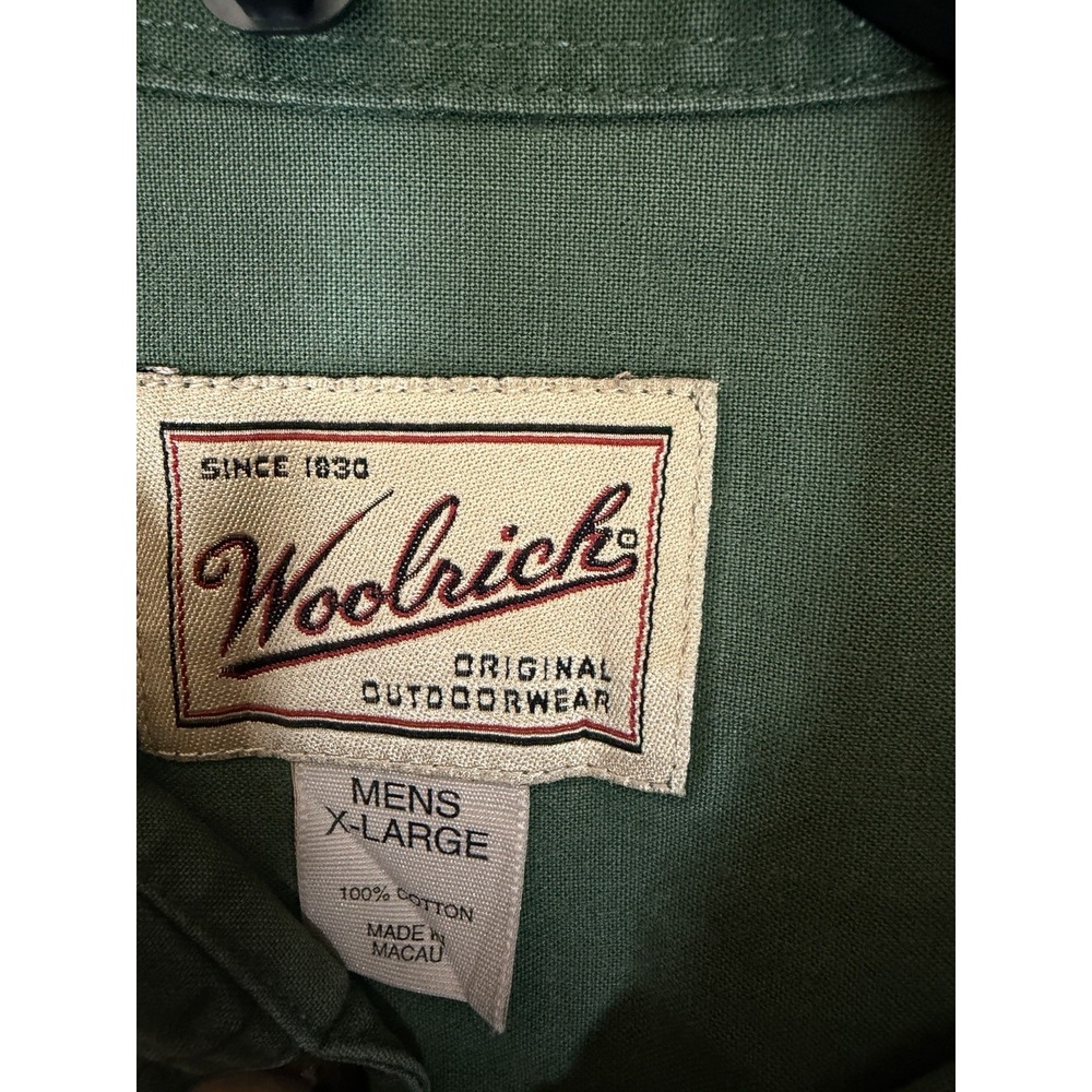 Woodrick Original Outdoor Wear Men's XL Long Sleeve Shirt‎ Green - Picture 2 of 5